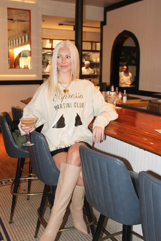 Weekend Discounts Worth Grabbing Merry Crewneck Sweatshirt - Club Espresso