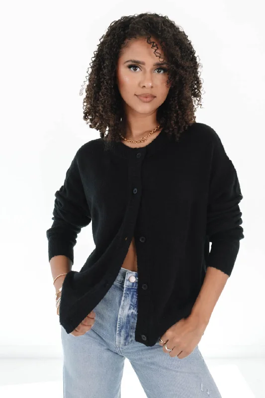 Weekend Bargains to Sizzle New York Days Cardigan - Black