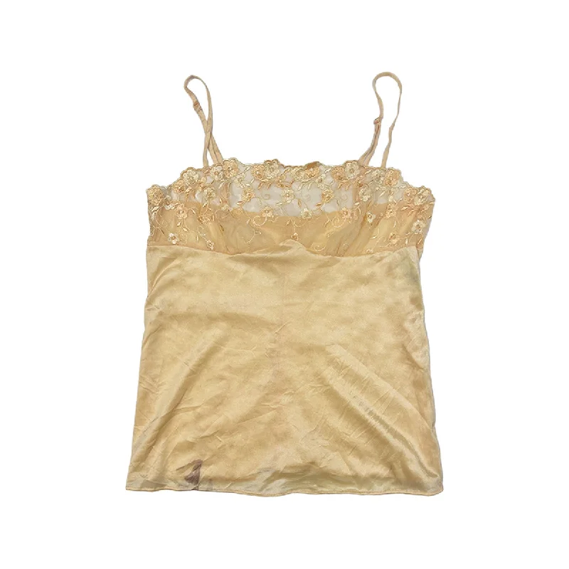 Weekend Savings Spree Sheer Lace Trim Camisole