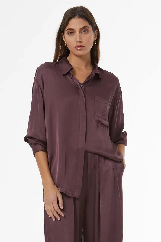 Weekend Savings Delight Araya Top // Raisin