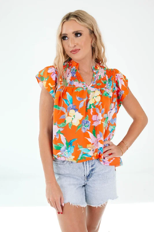 Weekend Specials to Celebrate Whisk You Away Top - Orange