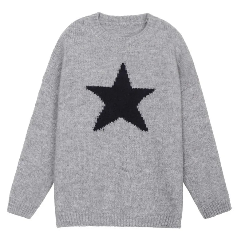 Midnight Madness 2024 Spring new arrival long sleeve jumper star cable knit women sweater pullover Midnight Madness 2024 Spring new arrival long sleeve jumper star cable knit women sweater pullover