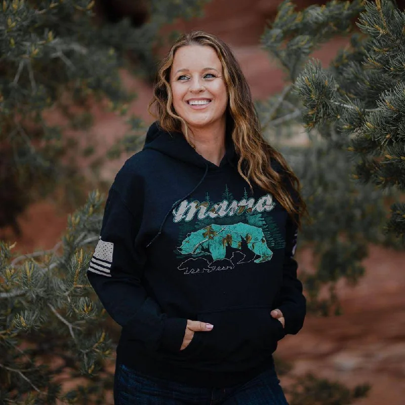Weekend Discounts to Enjoy Women's Mama Bear Realtree Xtra® Sea Glass Hoodie - Black