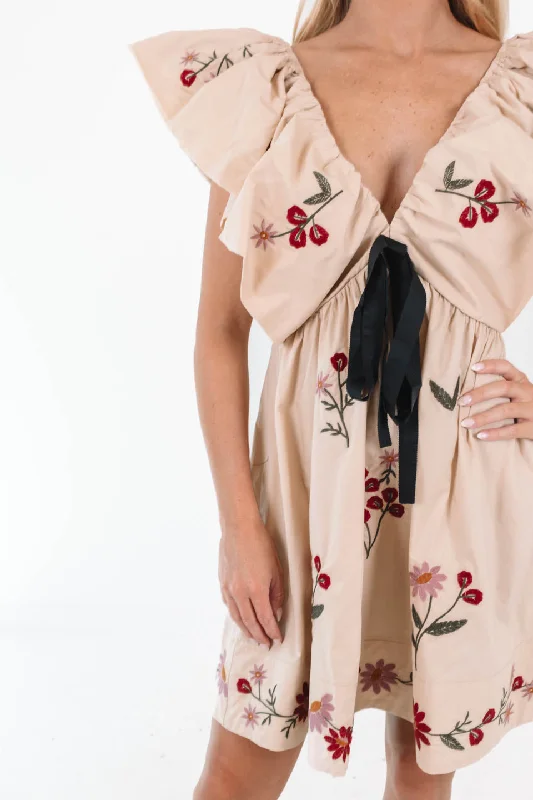 Price Drop Alert At The Table Dress - Taupe