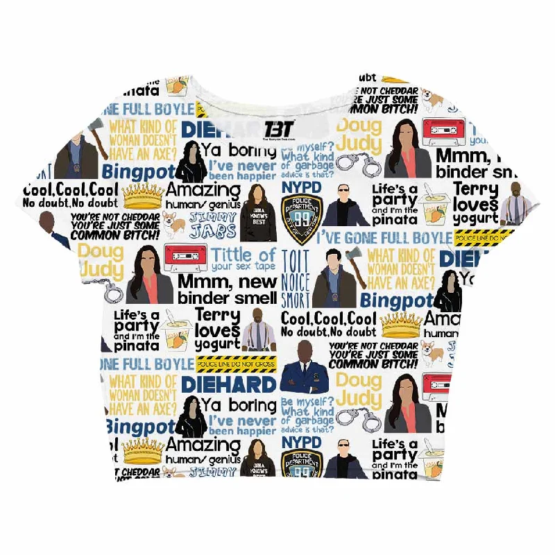 Weekend Special Brooklyn Nine-Nine AOP Crop Top