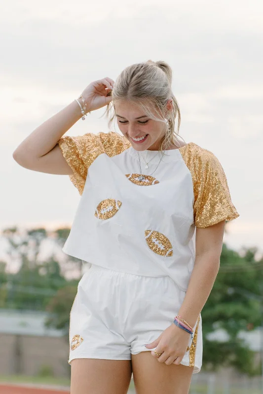 Instant Discount Gold Football Patch Set Top