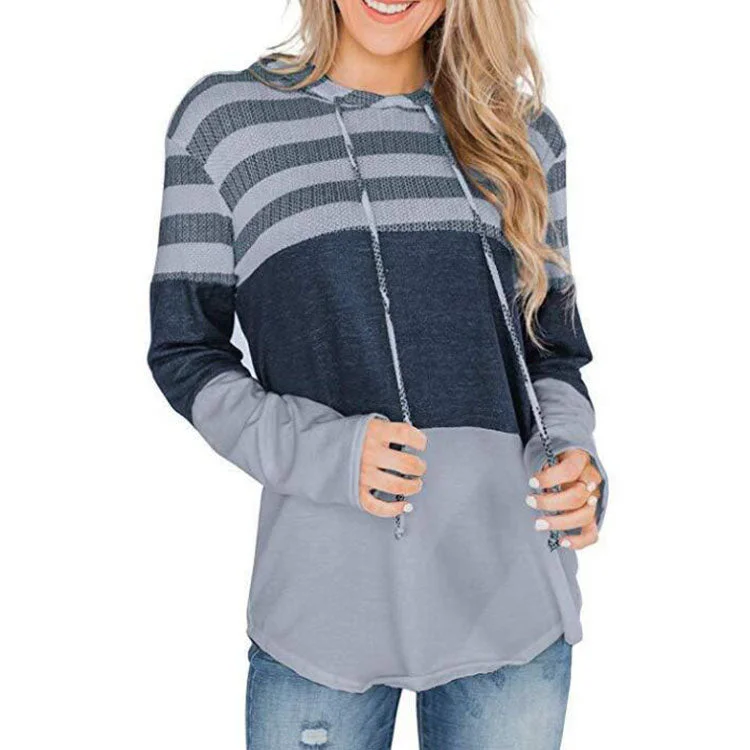 Weekend Deals to Make You Happy Vintage Patchwork Women's Loose T-shirt Autumn Casual Long Sleeve Pullover Hooded T Shirts for Women Weekend Deals to Make You Happy Vintage Patchwork Women's Loose T-shirt Autumn Casual Long Sleeve Pullover Hooded T Shirts for Women