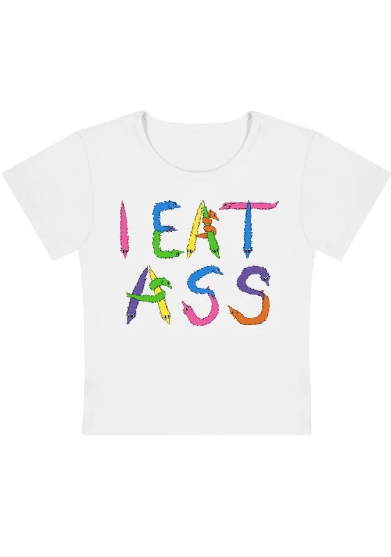 Super Savings I EAT Y2K Baby Tee
