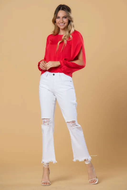 Markdown Sale Brigitte Brianna NYC Slit Top