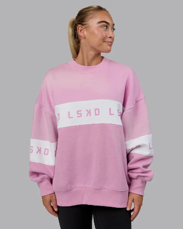 Deal Dash Disc Oversized Sweater - Bubblegum-Light Bubblegum