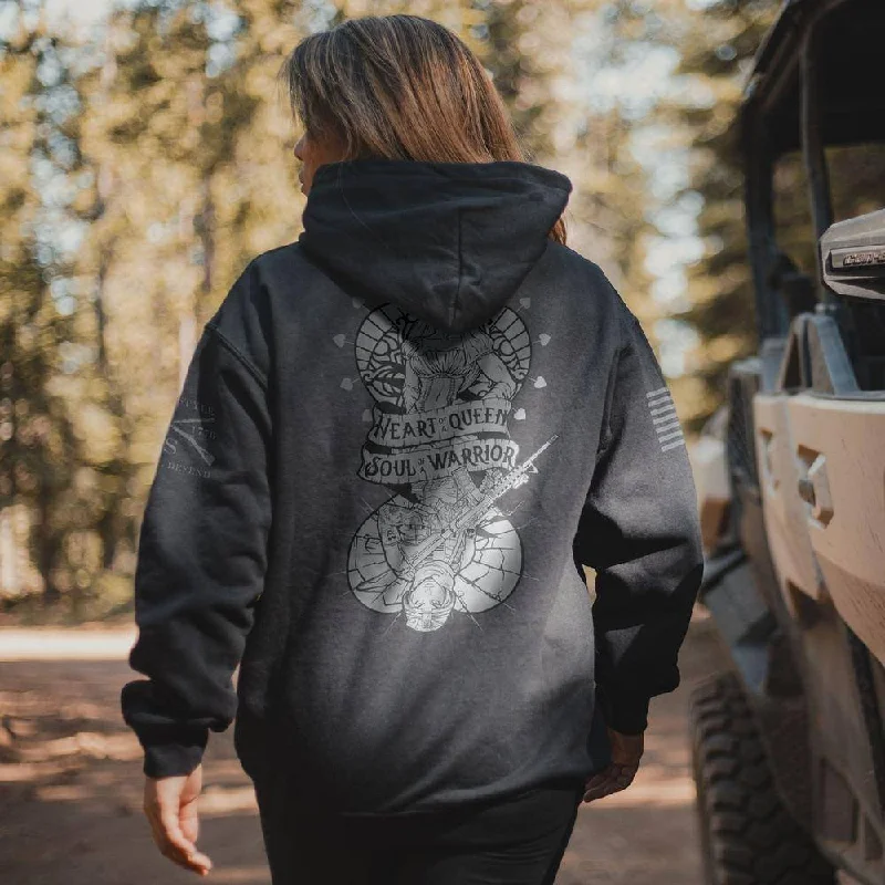 Weekend Savings Extravaganza Women's Heart and Soul of a Warrior Hoodie - Black