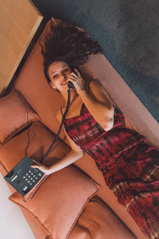 Extra Savings Emmet Cheetah Jacquard Tank // Garnet Cuba Wash