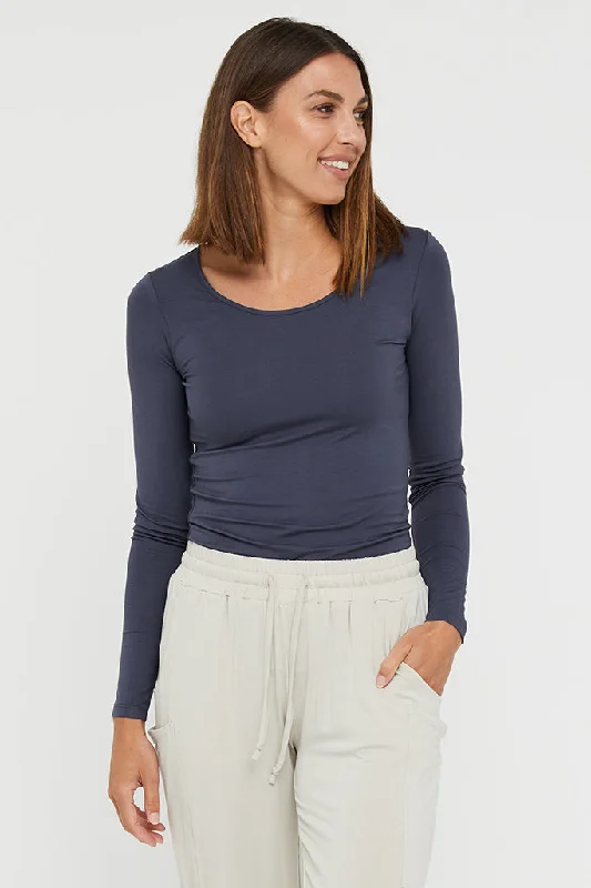 Weekend Savings Bonanza L/S Layering Top - Storm