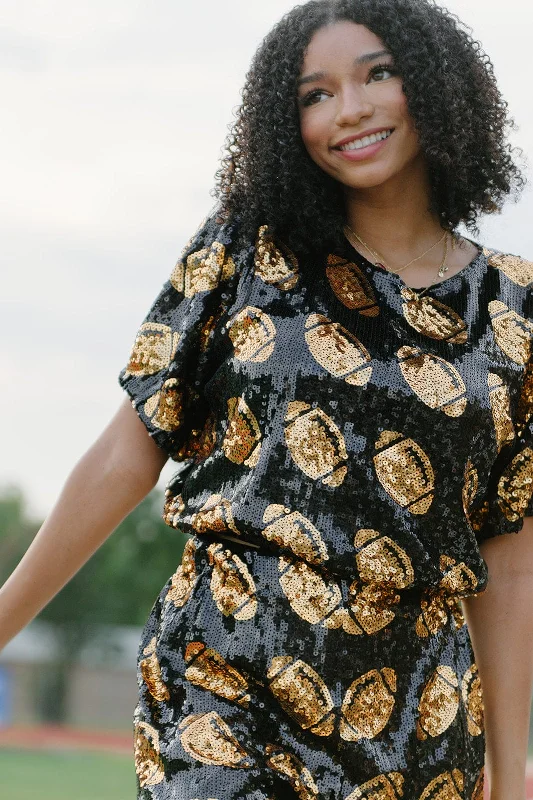 Massive Deals Black & Gold Football Set Top
