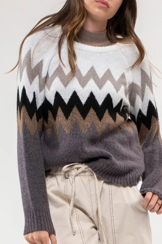 Midnight Sale Cherokee Chevron Sweater