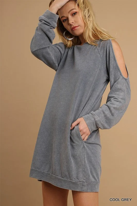 Steals and Deals Denim Mineral Washed Pocket Dress