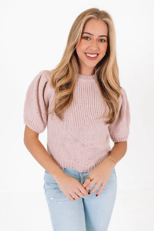 Price Slash The Perfect Classic Sweater - Light Pink