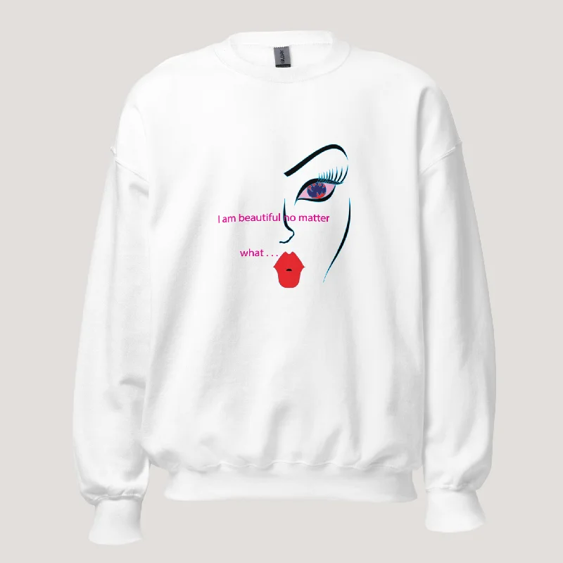 Weekend Savings Delight Women Art Drawing Sweatshirt, Good Vibes Only,  Uplifting Design with Inspiring Message, Fashionable Sweater,