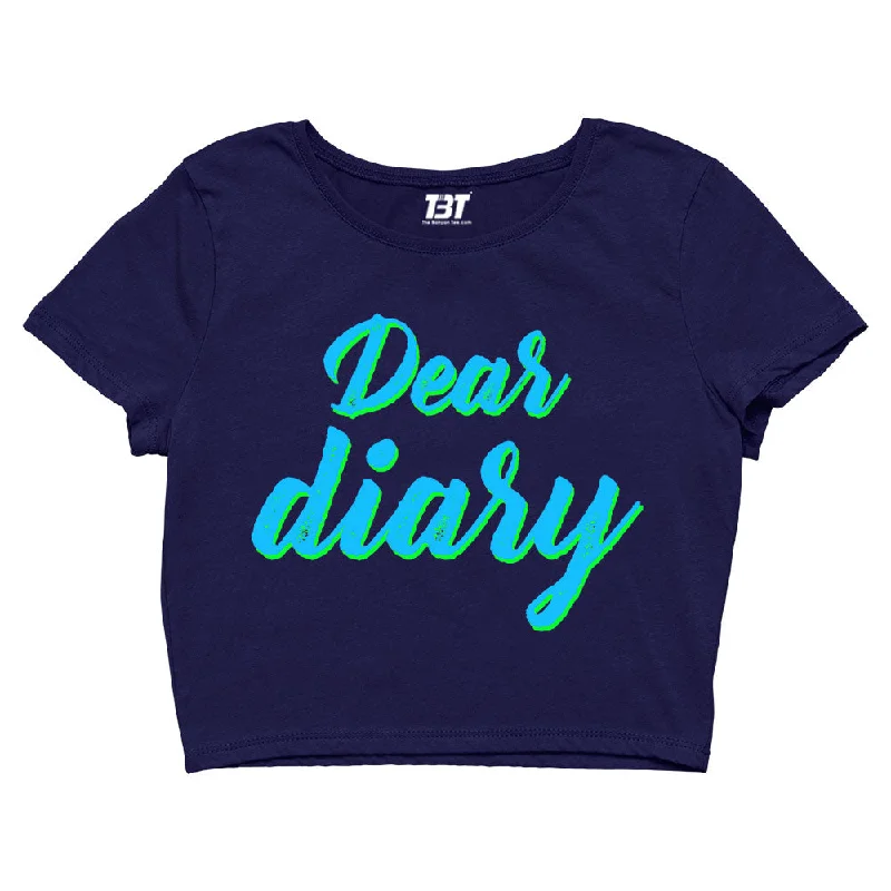 Weekend Offers That Shine The Vampire Diaries Crop Top - Dear Diary