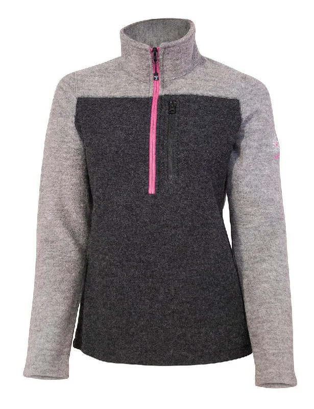 Weekend Discounts to Enjoy ZELDA HALF ZIP  — GREY