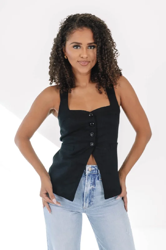 Massive Deal Business As Usual Top - Black