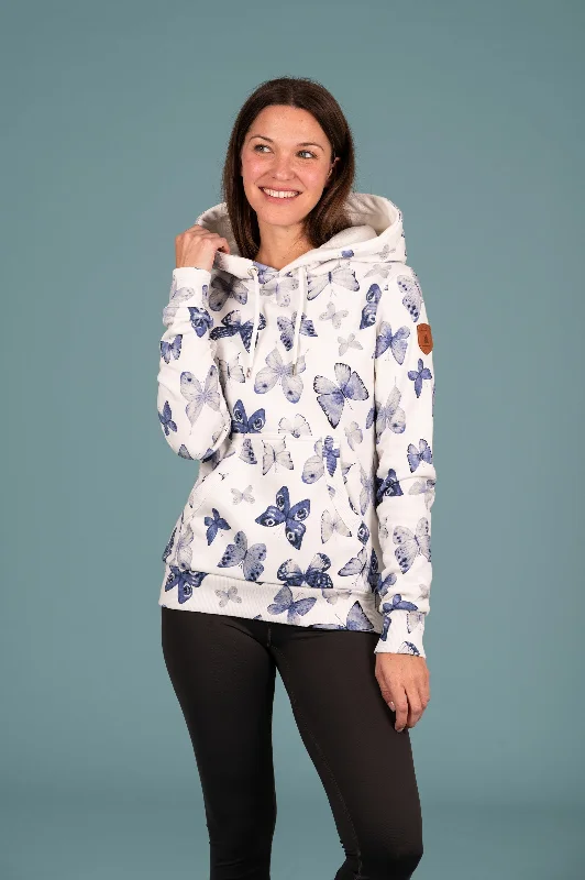 The Best Prices Namya Butterfly Print Hoodie Ivory
