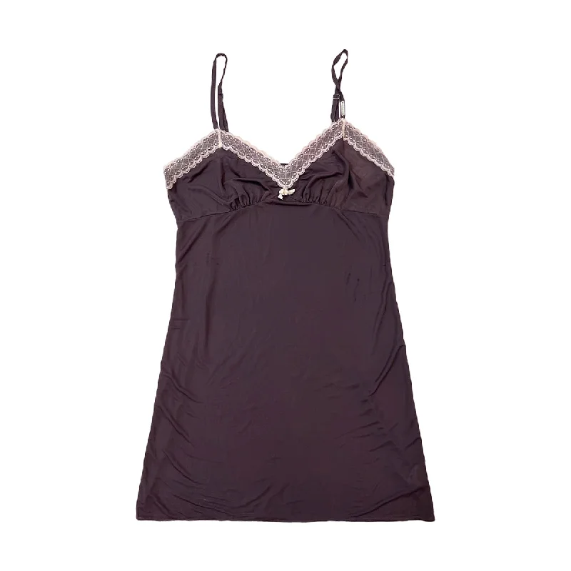 Weekend Discounts to Delight Lace Trim V-neck Slip Dress