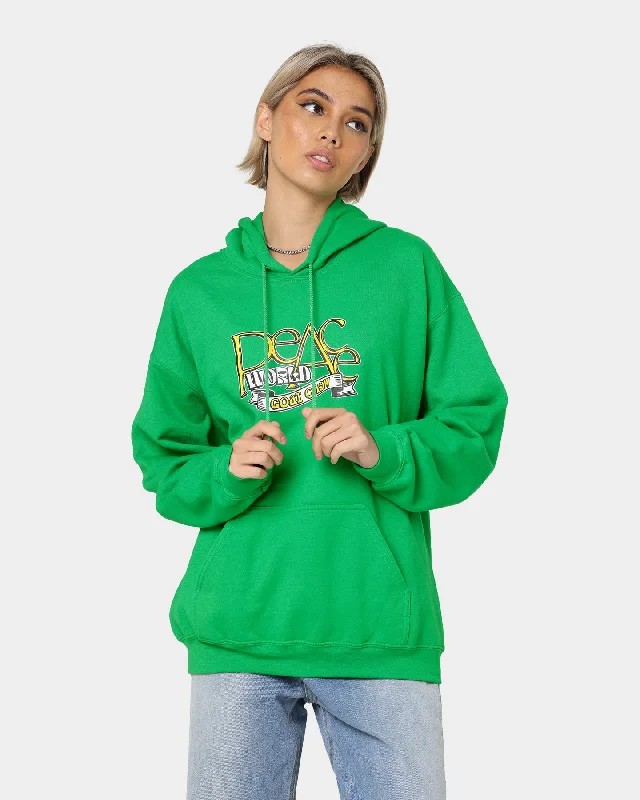 Unmissable Offer Goat Crew World Peace Hoodie Green