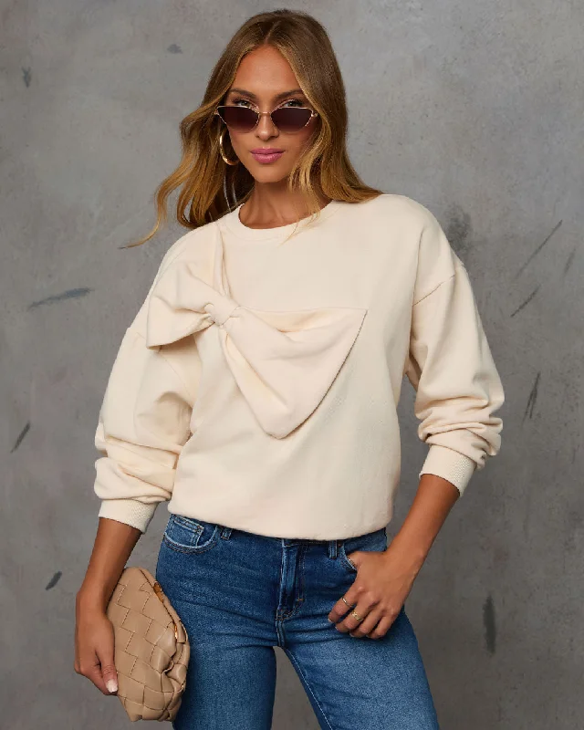 Weekend Savings Galore Sweet Darling Bow Sweatshirt