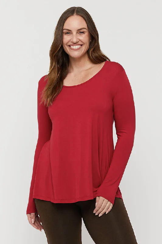Super Sale Paige Top - True Red