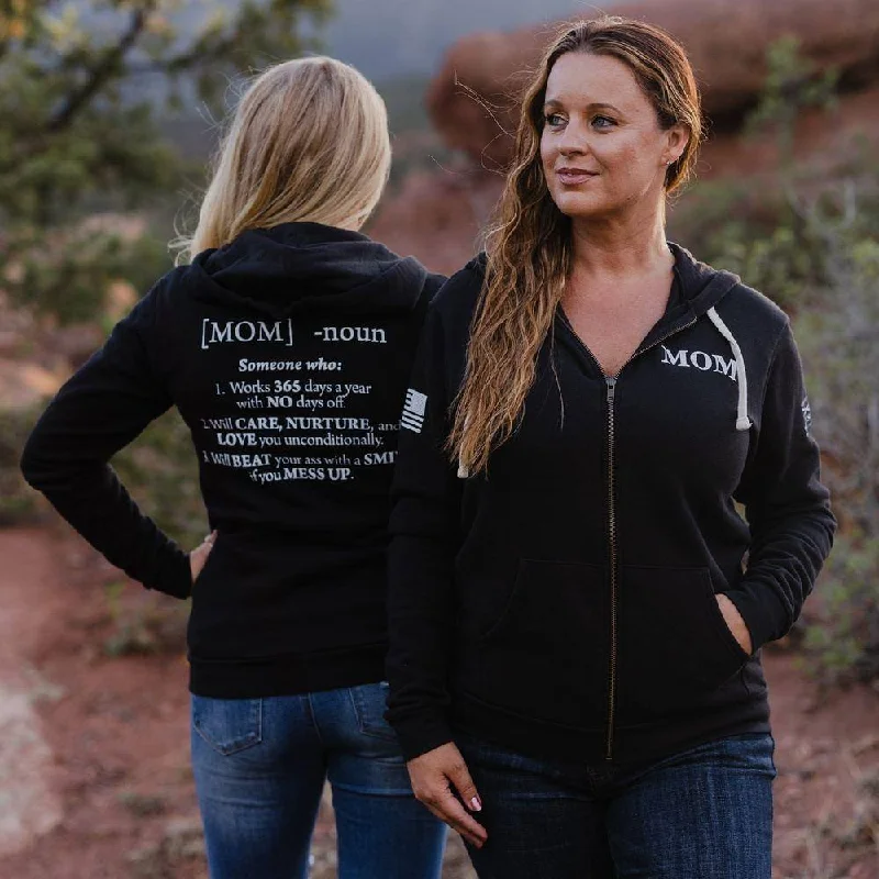 Weekend Discounts to Grab Women's Mom Defined Full-Zip Hoodie - Black