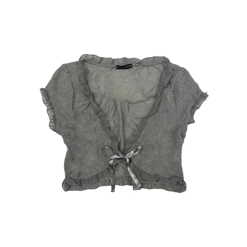 Weekend Discounts to Celebrate Ruffle Crop Cardigan