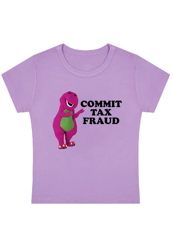 Extra Savings Commit Tax Fraud Y2K Baby Tee