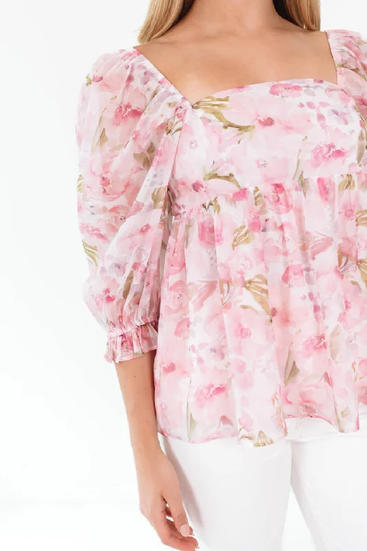 Weekend Specials to Savor Proper And Pink Top - Light Pink