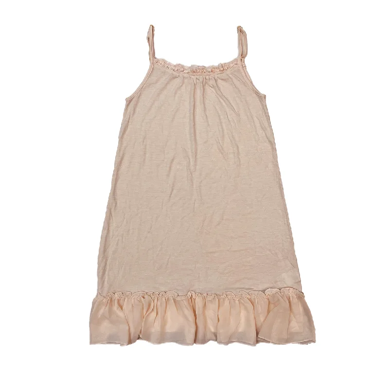 Weekend Discounts to Relish Lace Trim Ruffle Cami Dress