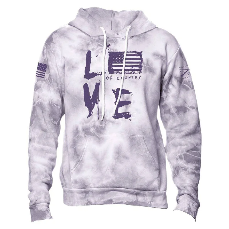 Weekend Bargains to Indulge In Women's Love of Country Hoodie - Purple Haze Wash