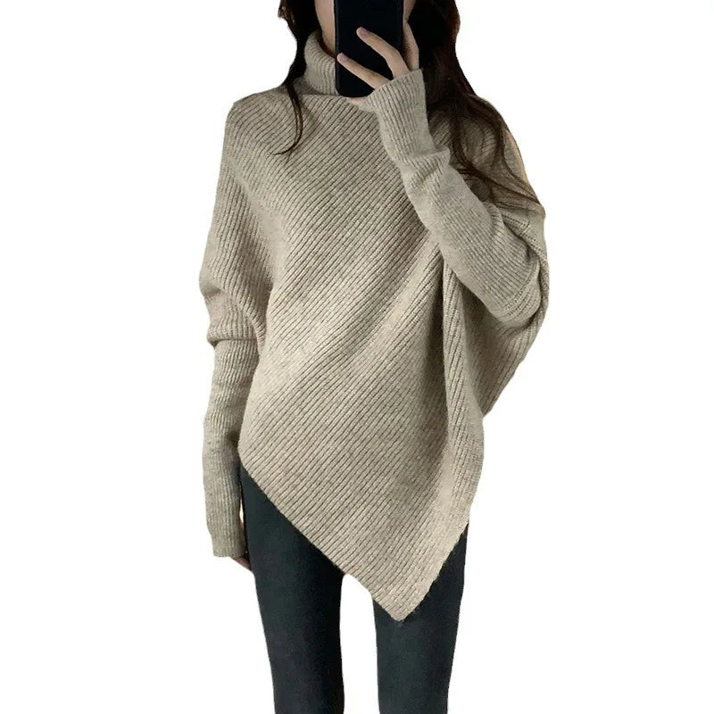 Exclusive Savings 2024 Spring and autumn high-quality fashion women's best-selling solid color long-sleeved turtleneck loose pullover sweater Exclusive Savings 2024 Spring and autumn high-quality fashion women's best-selling solid color long-sleeved turtleneck loose pullover sweater