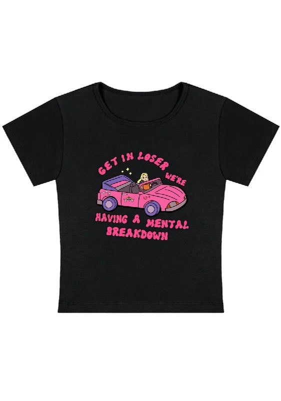 Act Fast Get In Y2k Baby Tee