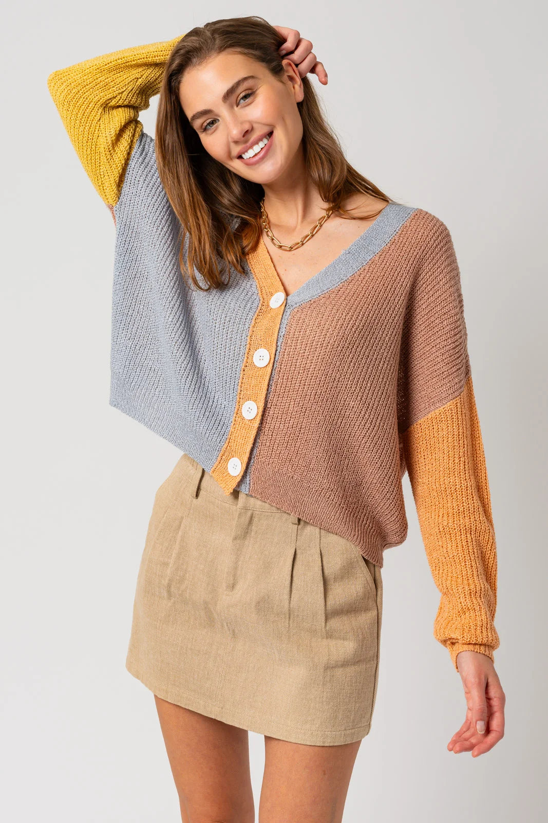 Early Access Colorful Long Sleeve Short Cardigan