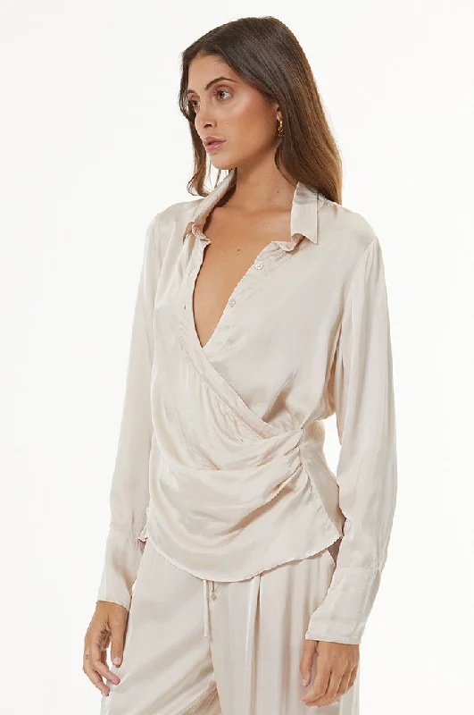 The Best Prices Evenlyn Top // Sea Salt
