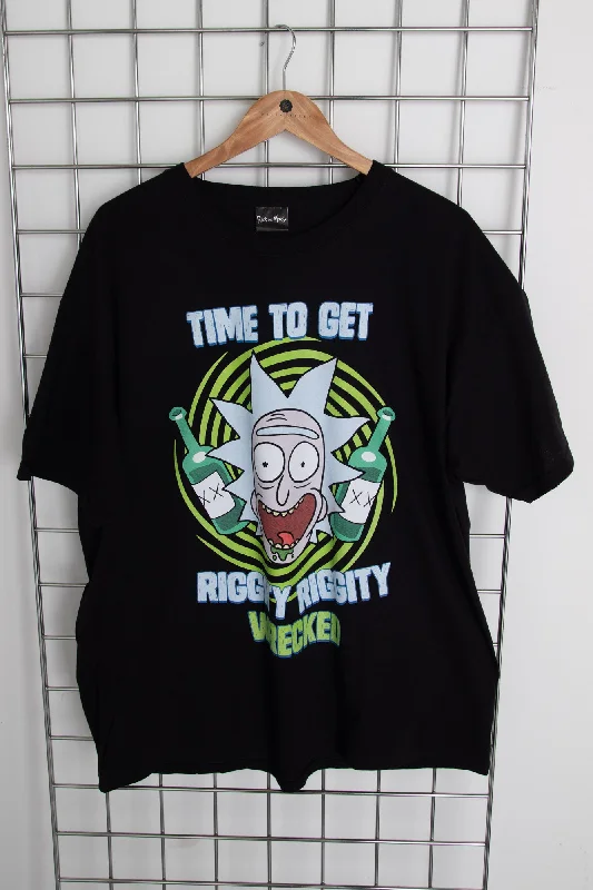 Weekend Savings Fiesta Daisy Street Licensed Relaxed T-Shirt With Rick and Morty Print