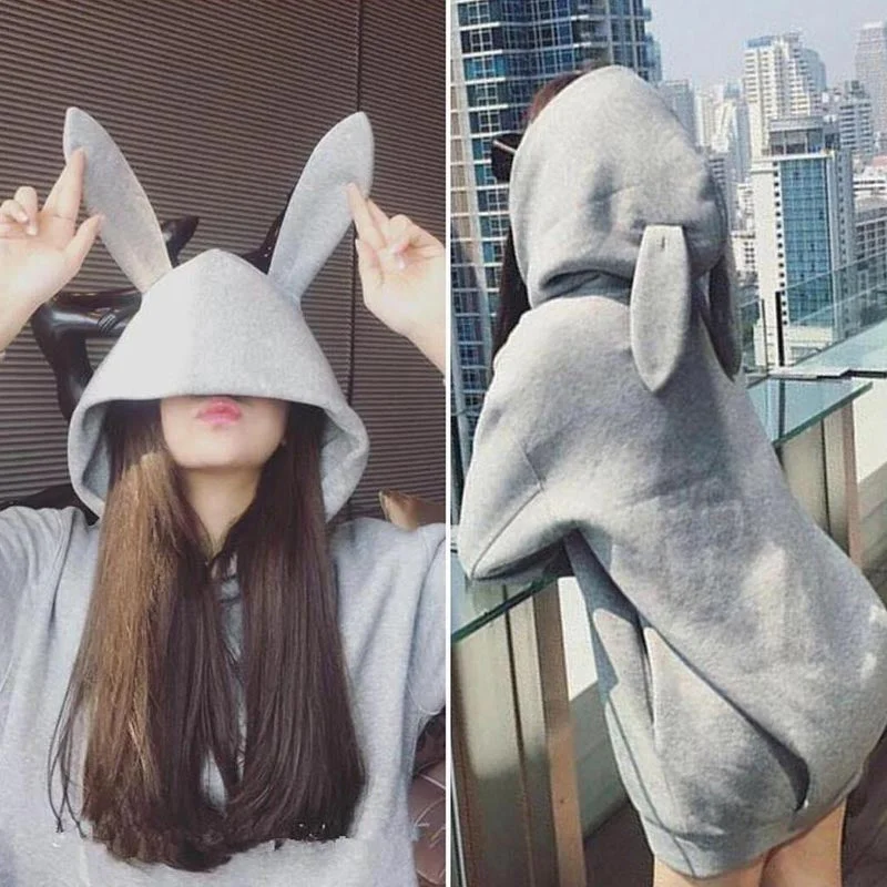 Price Slash Rabbit Ear Hoodie AD0181