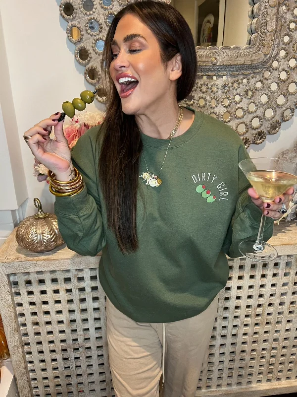 Weekend Discounts You Deserve Merry Crewneck Sweatshirt - Dirty Girl