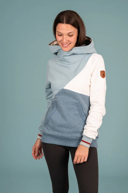 New Markdowns Mika Colorblock Petrol Mix Hoodie