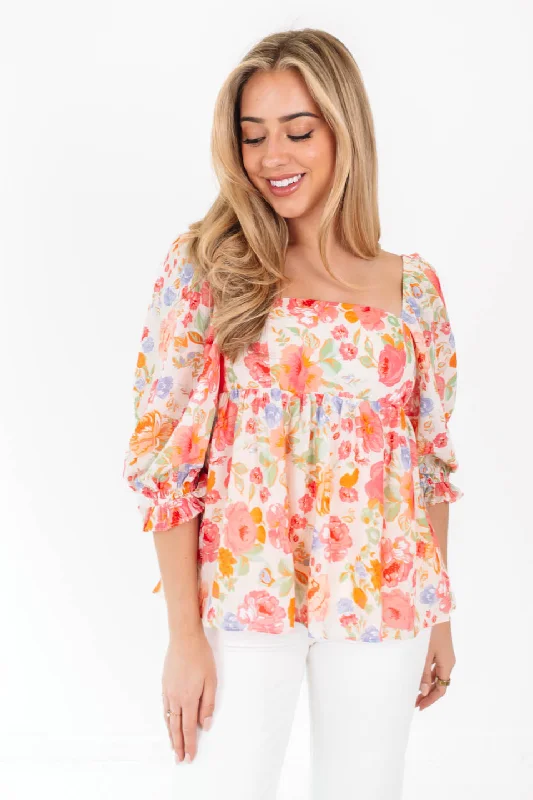 Weekend Bargains to Savor Lovely Darling Top - Multi