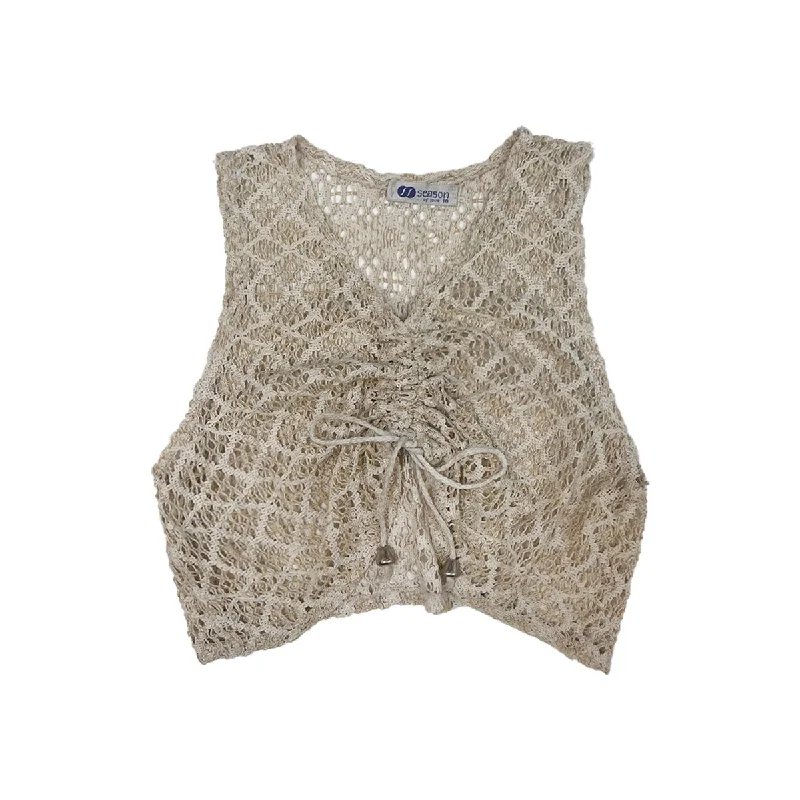 Weekend Discounts to Enjoy Drawstring V-neck Vest