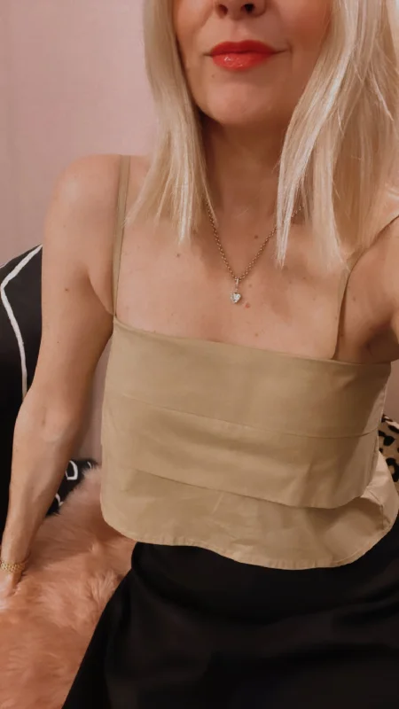 Extra Savings 'Lupi' Cropped Tank Top