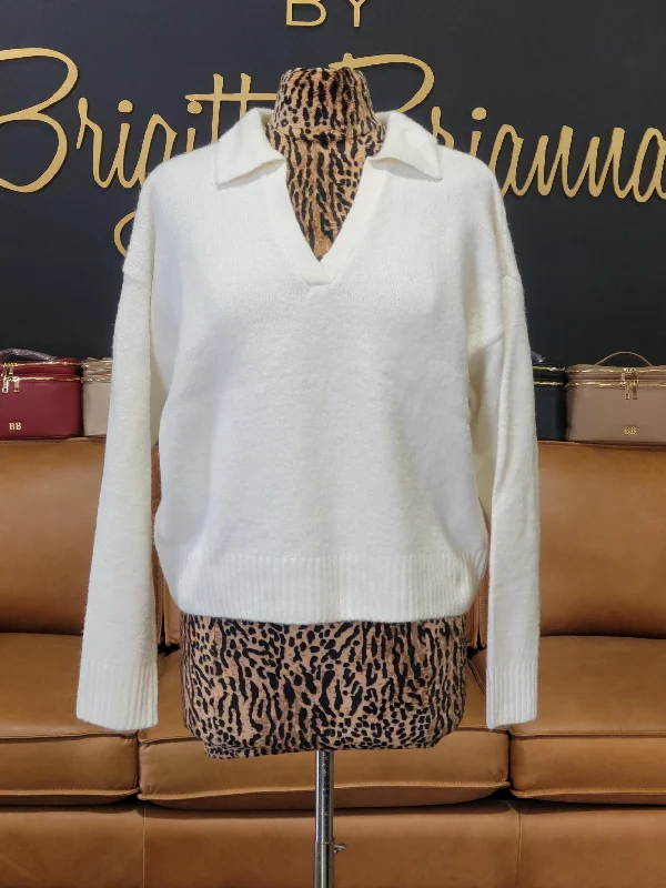 Weekend Discounts to Enjoy Raquel Collared Sweater
