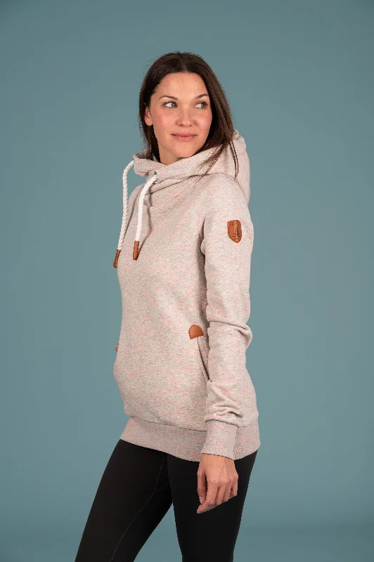 Best Seller Gemma Heather Grey Pink Hoodie