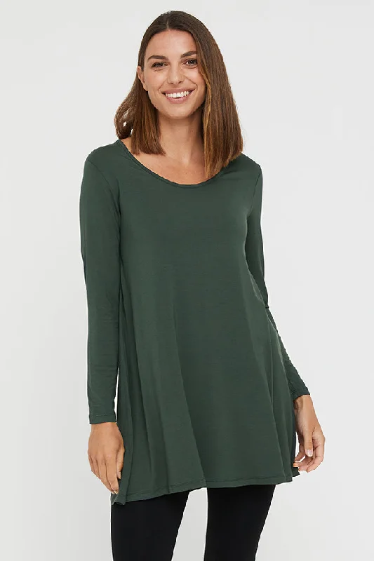 Weekend Specials Just for You Leanne Tunic - Forest